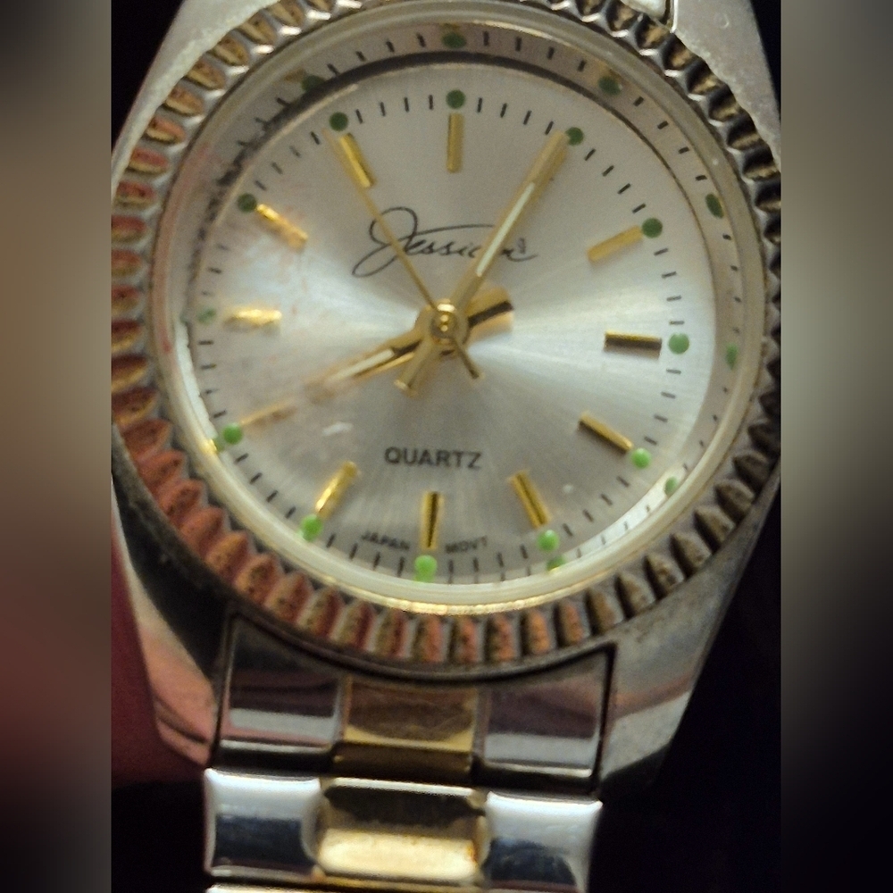 Jessica Silver and Gold Women's Watch
